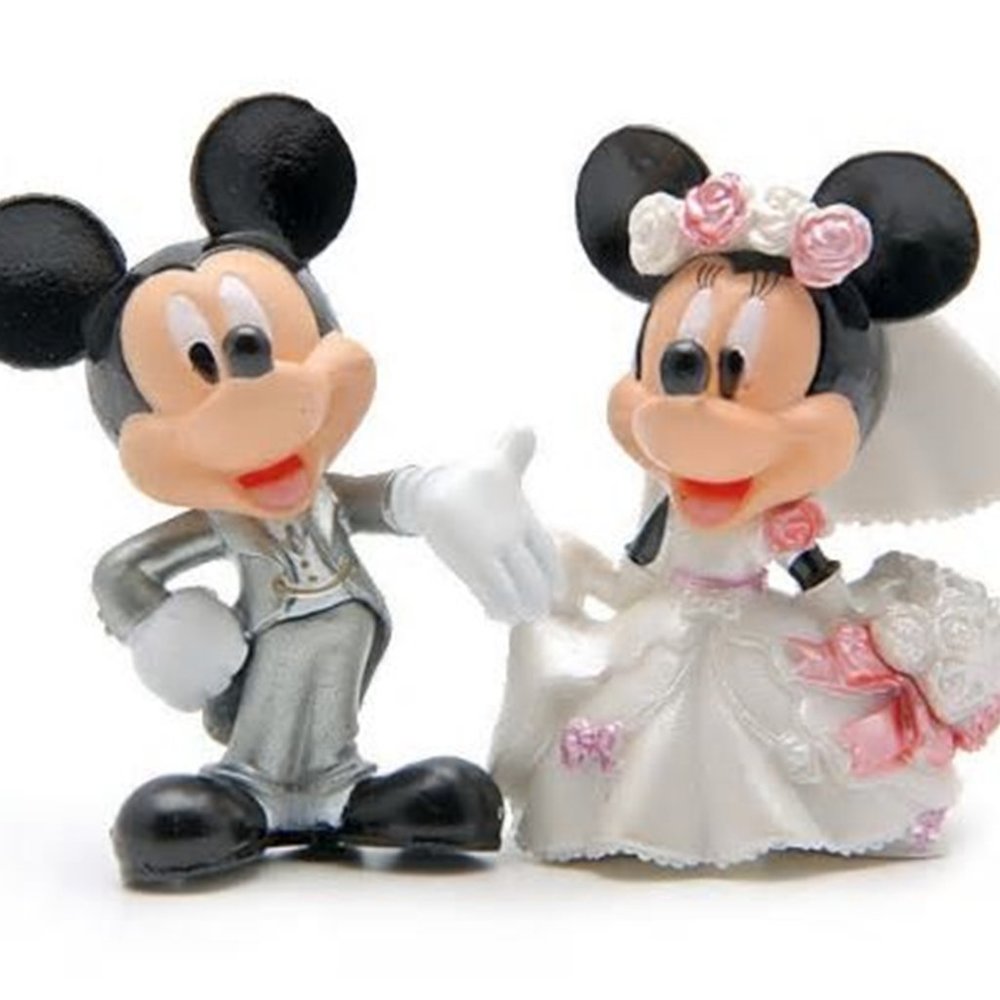 Mickey, Minnie Mouse Wedding Cake Topper - Picture 3 of 4